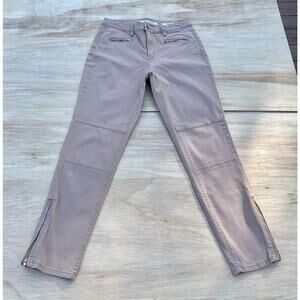 Jones New York Jeans Khaki Missy Solid Plain Cotton Blend Pants Trousers Size 12